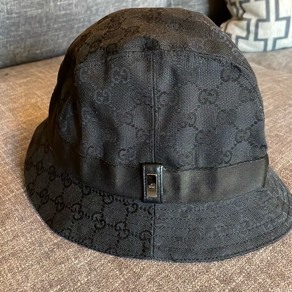 Gucci Authentic Bucket Black Hat
